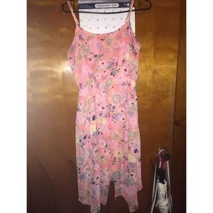 No Boundaries Pink Flowery Dress